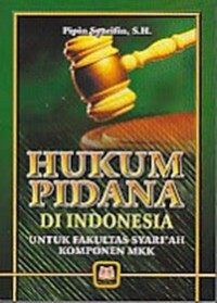 Image of Hukum Pidana di Indonesia : untuk Fakultas Syari'ah Komponen MKK